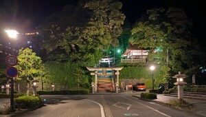 夜の服部神社