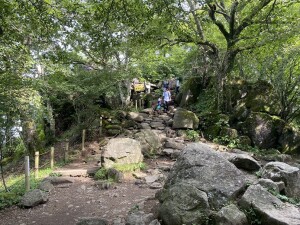 男体山（なんたいさん）へ行く道